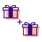 Two gifts icon