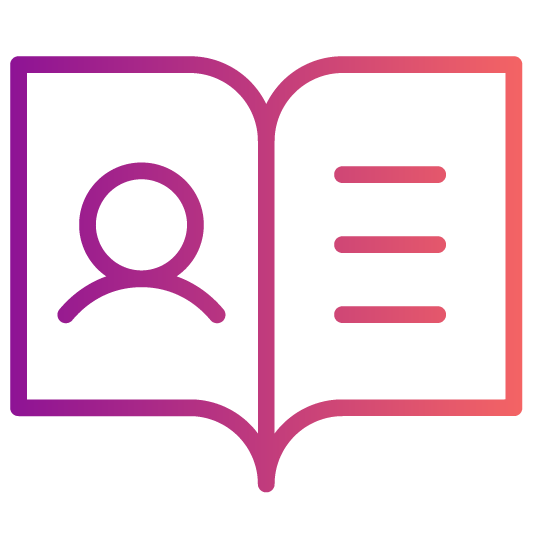 icon of a brochure or booklet