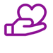 icon of hand and heart